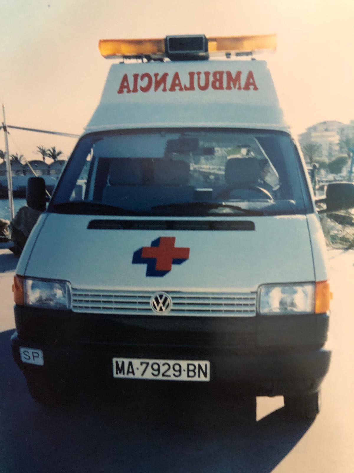 Primera ambulancia UVI en la costa del sol